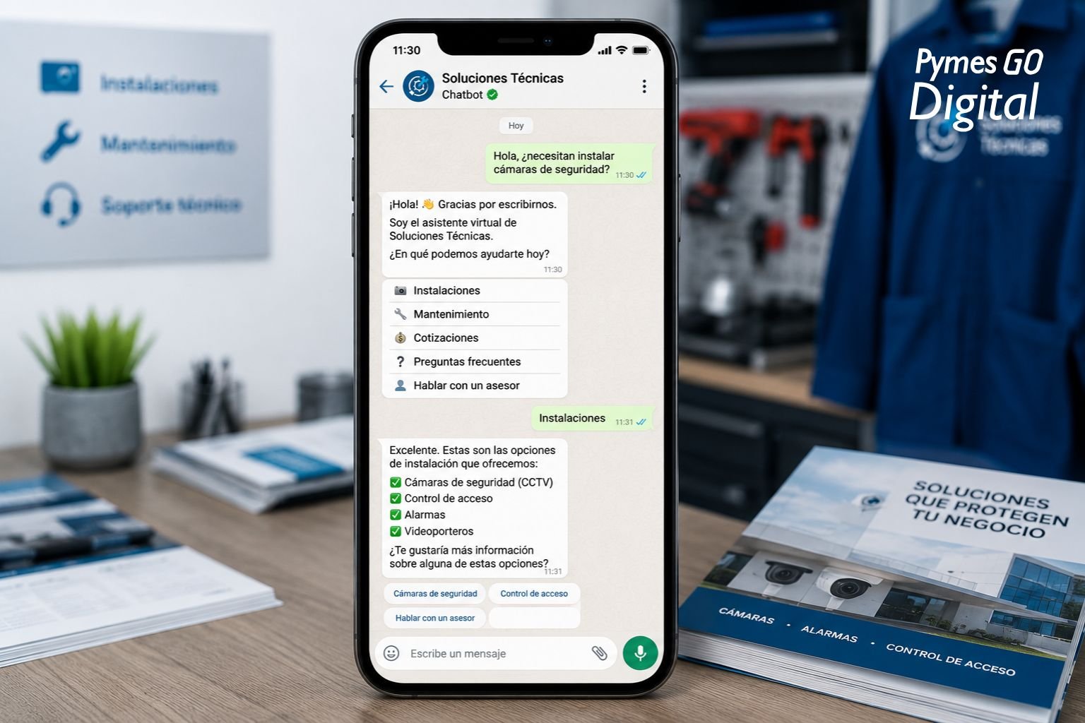 Técnico especializado en campo con experiencia que no llega a las redes sociales de la empresa